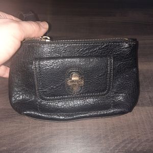 Dana Buchman wristlet in black and gold